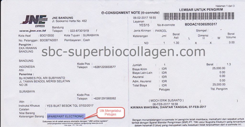 Bukti Pengiriman SuperBioCollagen_0002